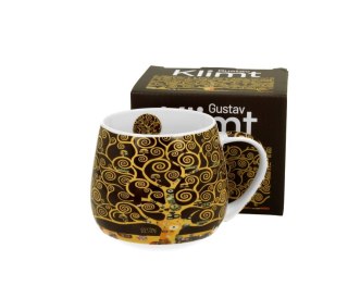 DUO KUBEK BARYŁKA KLIMT TREE OF LIFE BROWN K.7119