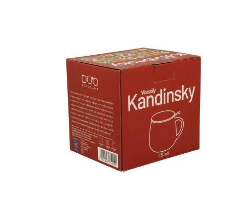 DUO KUBEK BARYŁKA ZAPARZACZ KANDINSKY SQUARES 0140