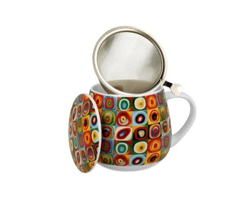 DUO KUBEK BARYŁKA ZAPARZACZ KANDINSKY SQUARES 0140