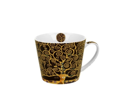 DUO KUBEK PROSTY KLIMT TREE OF LIFE BROWN K.7126