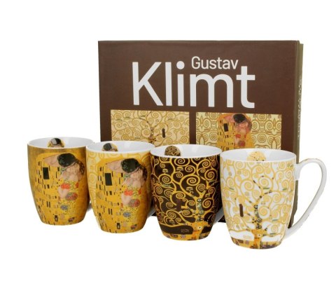 DUO ZESTAW 4 KUBKÓW CLASSIC GUSTAV KLIMT K.6884