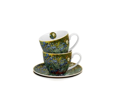 KPL 2 FILIŻANKI ZE SPOD. VAN GOGH IRISES K.7706
