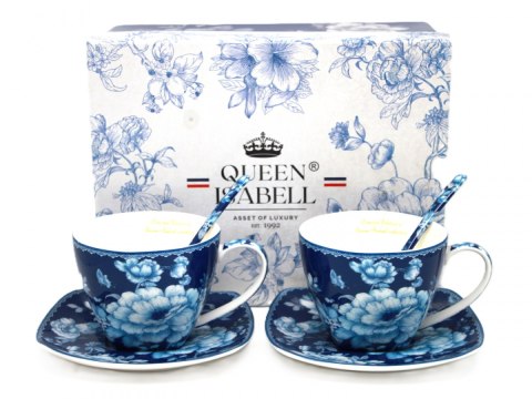 PIP W23BL60-03870 KPL 2 FILIŻANEK SPOD. BLUE ROSE