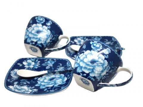 PIP W23BL60-03870 KPL 2 FILIŻANEK SPOD. BLUE ROSE