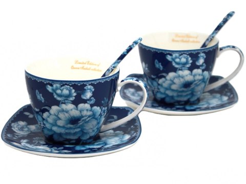 PIP W23BL60-03870 KPL 2 FILIŻANEK SPOD. BLUE ROSE