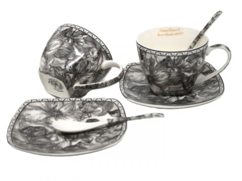 PIP W23GR60-03863 KPL 2 FILIŻANEK SPOD. GREY ROSE