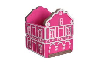 33486 Osłonka domek Viva la Vida H10,5cm różowy