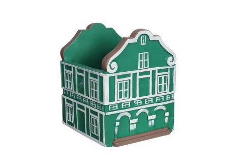 33486 Osłonka domek Viva la Vida H10,5cm zielony
