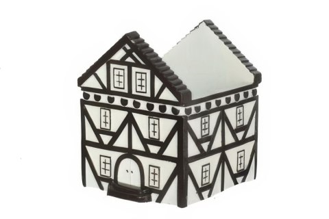 33488 Osłonka domek Strassbourg white H10,5cm WZ.2