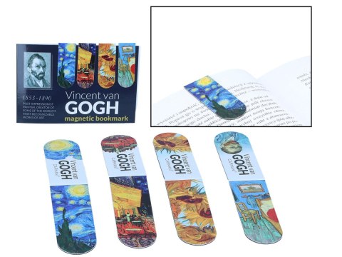 CARM. 013-4120 KPL 4 ZAKŁADEK MAGNETYCZ. VAN GOGH