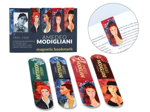 CARM. 013-4130 KPL 4 ZAKŁADEK MAGNETYCZ.MODIGLIANI