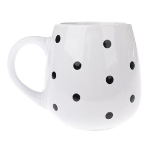 DS KK221 KUBEK BECZUŁKA 520ML BIAŁY KROPKI