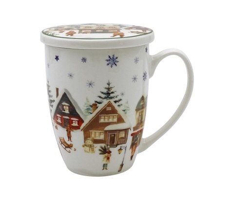 DUO KUBEK ZAPARZACZ CHRISTMAS VILLAGE K.8924