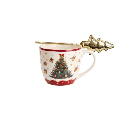 KUBEK 460ML Z ZAPARZACZEM CHRISTMAS TREE 3 K.9211