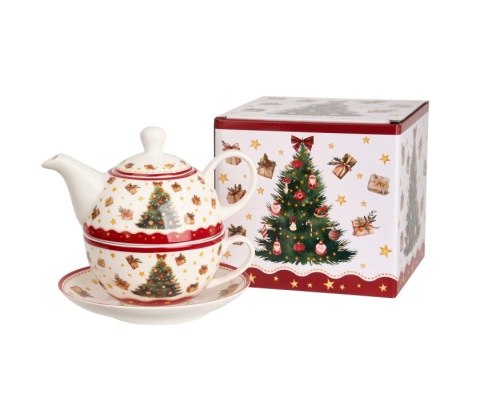 TEA FOR ONE DZBANEK Z FILIŻ. CHRISTMAS TREE 3 9204