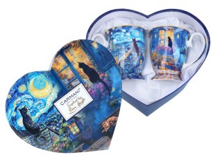 CARM. 830-0315 SERCE - 2 KUBKI VAN GOGH KOTY