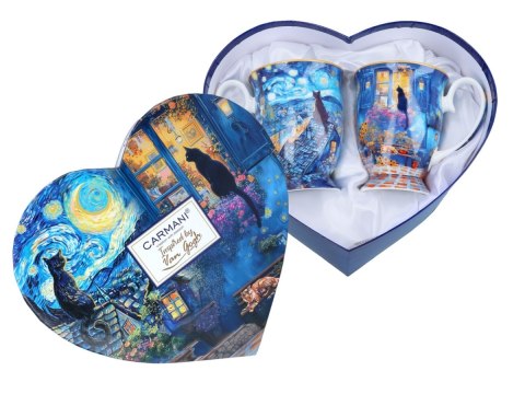 CARM. 830-0315 SERCE - 2 KUBKI VAN GOGH KOTY
