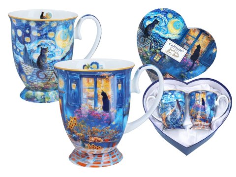 CARM. 830-0315 SERCE - 2 KUBKI VAN GOGH KOTY