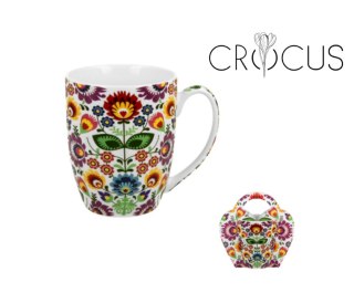 CROCUS KUBEK 350 ML W KOSZYCZKU ŁOWICZ K.4209