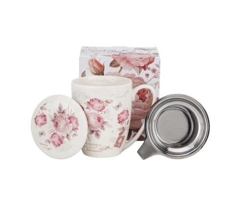 DUO KUBEK Z ZAPARZACZEM SECESJA (GIFT BOX) K.6429