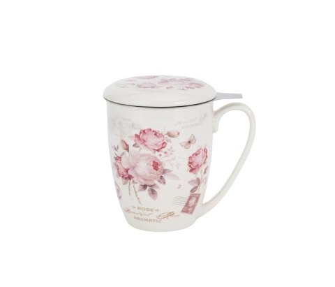 DUO KUBEK Z ZAPARZACZEM SECESJA (GIFT BOX) K.6429