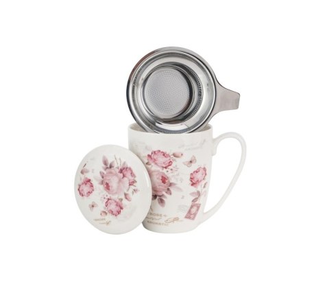 DUO KUBEK Z ZAPARZACZEM SECESJA (GIFT BOX) K.6429