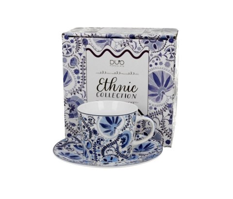 ETHNIC FILIŻANKA ZE SPOD. NARESH BLUE K.6202