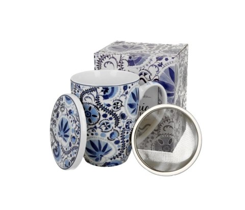 ETHNIC KUBEK Z ZAPARZACZEM NARESH BLUE K.6189