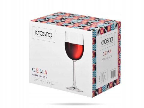 KROSNO KPL 6 SZT KIELISZKÓW GEMA 340ML K.1196
