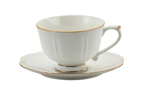 MP 167-4235 KPL 2 FILIŻANEK ZE SPODKAMI BONE CHINA