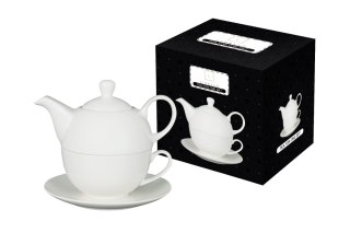 T. CR5-B CZAJNIK Z FILIŻANKĄ TEA FOR ONE BIAŁY