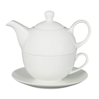 T. CR5-B CZAJNIK Z FILIŻANKĄ TEA FOR ONE BIAŁY