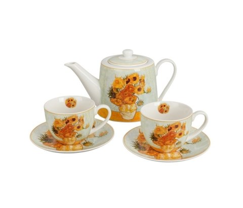 ZESTAW DZBANEK I 2 FILIŻANKI GOGH SUNFLOWERS 3478