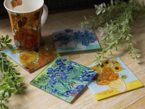 CARM. 195-0151 KPL 4 PODKŁADEK SZKLAN. VAN GOGH