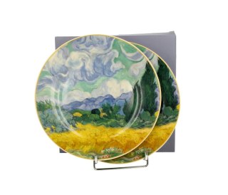 DUO KPL 2 TALERZY DESER VAN GOGH WHEAT FIELD 7614