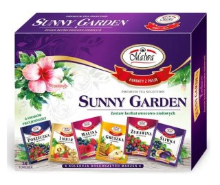 MALWA BOMBONIERKA SUNNY GARDEN 6X6 ZESTAW HERBAT