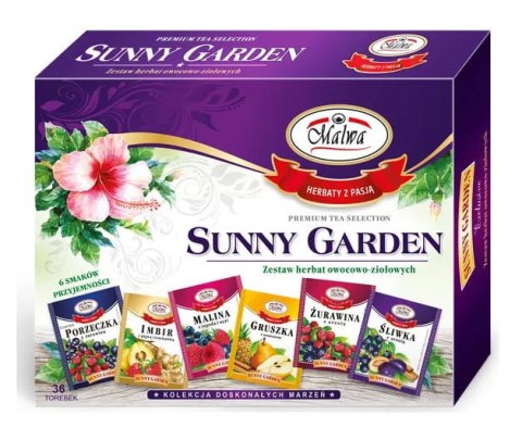 MALWA BOMBONIERKA SUNNY GARDEN 6X6 ZESTAW HERBAT