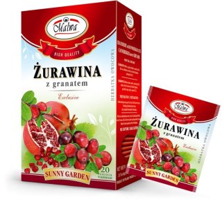 MALWA SUNNY GARDEN ŻURAWINA Z GRANATEM 20TB