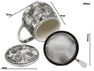 PIP W23GR50-04655 KUBEK BECZUŁKA ZAPARZACZ GREY
