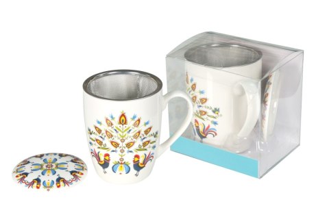 T. CR3-F2 KUBEK 350ML Z ZAPARZACZEM FOLK
