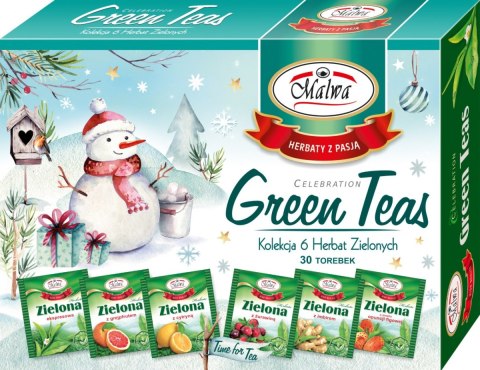 MALWA BOMBONIERKA GREEN TEA 6X5 BAŁWANEK PTASZEK