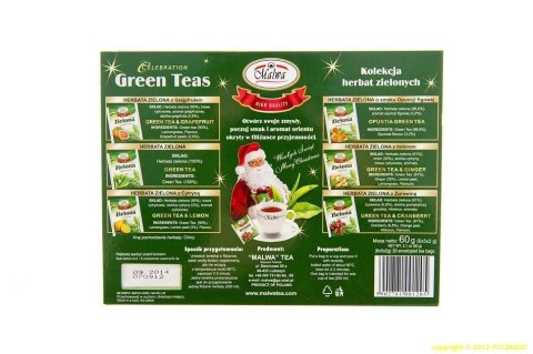 MALWA BOMBONIERKA GREEN TEA 6X5 BAŁWANEK PTASZEK