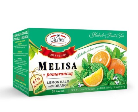 MALWA HERB. MELISA Z POMARAŃCZĄ 20TB