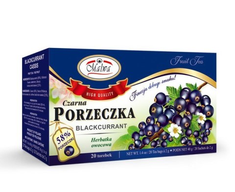 MALWA HERBATA CZARNA PORZECZKA 20TB