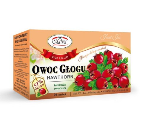 MALWA HERBATA OWOC GŁOGU 20TB
