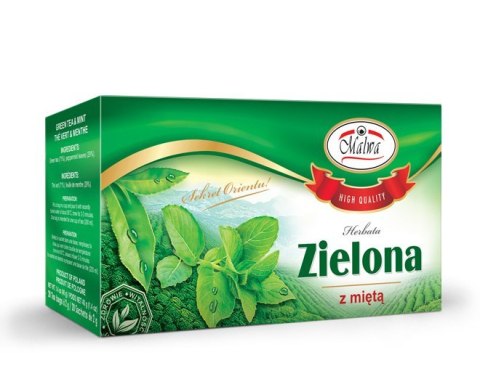 MALWA HERBATA ZIELONA Z MIĘTĄ 20TB