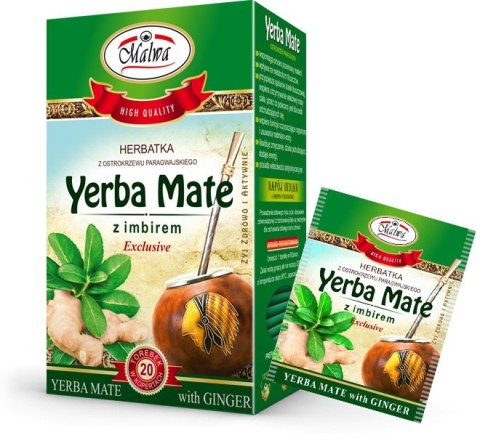 MALWA HERBATA YERBA MATE Z IMBIREM 20TB