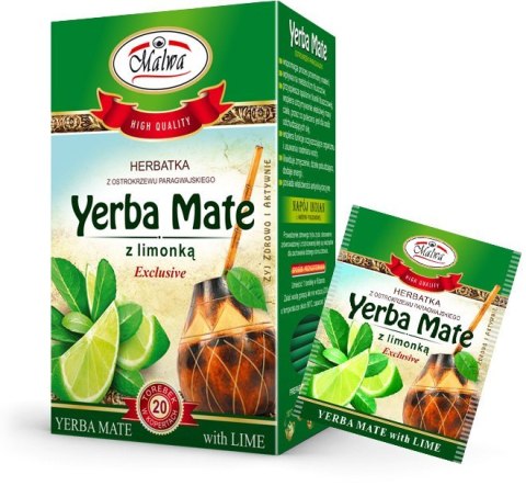 MALWA HERBATA YERBA MATE Z LIMONKĄ 20TB