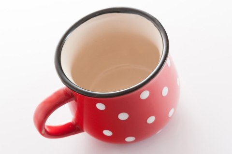 DS KK117 KUBEK BECZUŁKA 230ML CZERWONY KROPKI