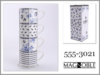MP MAGNOBLE 555-3021 ZESTAW 4 KUBKÓW NA STOJAKU